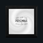 Boîte À Souvenirs Créez votre propre conception personnalisée<br><div class="desc">Arrière - plan montré : Grey Swirl Créez vos propres trucs de haute qualité personnalisés ! Customisez cet article avec votre propre texte personnalisé ou reconcevez entièrement à partir de zéro en remplaçant notre image par la vôtre.</div>