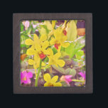 Boîte À Souvenirs De Première Qualité Beautiful Yellow autumn<br><div class="desc">Belle orchidées jaunes jolies orchidées jaunes Fleurs de fleurs d'orchidées. Photo de Sandy Closs Great pour toutes les saisons printemps été et automne. tropical,  moderne,  automne,  fleur,  fleurs,  floral,  printemps,  orchidée,  jardin,  mariage,  mariages, </div>