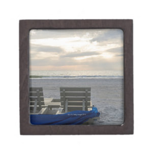 Boîte À Souvenirs De Première Qualité Chaises de plage sur la plage de St Peter au