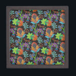 Boîte À Souvenirs De Première Qualité Les perles de verre coloré semblent Retro Floral D<br><div class="desc">D'élégantes perles de verre colorées sont décorées dans un style rétro et floral. Il s'agit d'une image/graphique de perle de verre.</div>