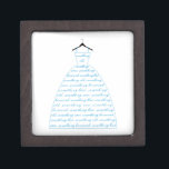 Boîte À Souvenirs De Première Qualité quelque chose bleue, robe de mariage, robe de<br><div class="desc">Quelque chose bleue,  la robe de mariage,  robe de mariée avec la conception d'art de mot pour la douche nuptiale,  faire-part de mariage,  fiançailles,  ou vous remercient des cartes.</div>
