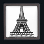 Boîte À Souvenirs De Première Qualité Tour Eiffel noir blanc Paris France Art<br><div class="desc">Oeuvre de la tour Eiffel en noir et blanc</div>