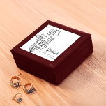 Boîte À Souvenirs Décembre Mois de naissance Fleur Narcisse Minimali<br><div class="desc">Célébrez un anniversaire de décembre avec cette boîte cadeau élégante et personnalisée avec la fleur de naissance Narcisse! Fabriqué en bois laqué avec un intérieur en feutre doux,  il est parfait pour stocker bijoux et pâtisseries. Un cadeau minimaliste et réfléchi qui ajoute beauté et sens à toute collection.</div>