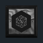 Boîte À Souvenirs Dés RPG | Imaginaire Old School Tabletop Retro Gam<br><div class="desc">C'est toujours GAME ON alors choisissez votre initiative d'arme et de rouleau... Un nouveau GEEK Joueur CHIC thème mariage/fête parfait pour n'importe quelle table ancienne RPG stylo/crayon et papier (PnP) imaginaire joueur de rôle avec un dé polyédrique 20 côtés Mdn avec un rouleau naturel 20 pour le jeu de rôles...</div>