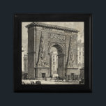 Boîte À Souvenirs Dessin du monument de la Porte Saint-Denis<br><div class="desc">Un grand dessin de la Porte Saint-Denis, un monument français situé dans la ville de Paris. Construit en 1672 pour remplacer une porte dans le mur de la ville, ce dessin représente l'arc de triomphe à ses débuts. Cela ferait un grand cadeau à quelqu'un qui aime voyager ou qui aime...</div>