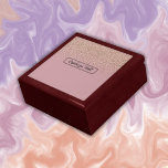 Boîte À Souvenirs Élégant Rose Parties scintillant Nom du monogramme<br><div class="desc">Personnalisez avec votre propre nom. Cette boîte à bijoux en bois fait une déclaration avec élégante parties scintillant rose sur un arrière - plan rose rose. Parfait pour l'usage à la maison et au bureau.</div>