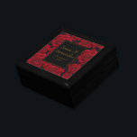 Boîte À Souvenirs Élégante Rose rouge -<br><div class="desc">La collection Elegant Red Rose Mariage - Contenant tout ce dont vous avez besoin pour rendre votre journée spéciale brillante, élégante et mémorable. Une sélection d'éléments design élégants et élégants, y compris des textes dorés et des boîtes de texte noir classiques, avec un arrière - plan rose rouge vif et...</div>