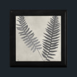 Boîte À Souvenirs Fermes vintages<br><div class="desc">Vintage Fern Study III par Vision Studio. Il dispose de deux fougères vintages contre un arrière - plan ancien.</div>