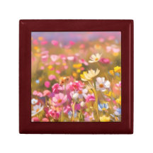 Fleurs sauvages roses Lavande jaune 2025