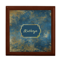 Glamour Abstrait d'or bleu