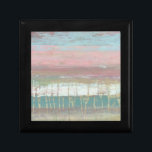 Boîte À Souvenirs Horizon en panne<br><div class="desc">Dusted Horizon I par Jennifer Goldberger. Dispose de lignes horizontales de différentes couleurs,  du rose à l'or en passant par le bleu.</div>