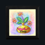 Boîte À Souvenirs Jus O Fleurs<br><div class="desc">Jug O Flowers boîte cadeau, vêtements de fleurs, t-shirts, cadeaux de ArtMuvz Illustration. Correspondant les cadeaux de fleurs d'aquarelle. Vous pouvez personnaliser avec votre nom ou votre texte. . Vous pouvez ajouter votre nom ou ajouter du texte à la place. Customisez cette boîte cadeau de fleurs pour la rendre unique...</div>
