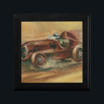 Boîte À Souvenirs Le Mans Racecar par Ethan Harper<br><div class="desc">Testez votre endurance avec cette peinture d'une voiture de course participant à la course sportive Le Mans. Un original d'Ethan Harper,  vous pouvez pratiquement sentir le vent bousculer vos vêtements pendant que la course passe. Les fans de course automobile devraient acheter une copie aujourd'hui!</div>