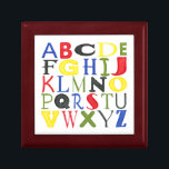 Boîte À Souvenirs Lettres de couleur vive de Megan Meagher<br><div class="desc">Essayer d'enseigner à vos enfants leurs abc ? Connaissez une école qui pourrait utiliser un peu d'art éducatif dans ses salles de classe ? Achetez ensuite cette impression de lettres aux couleurs vives de Megan Meagher !</div>