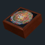 Boîte À Souvenirs Mandala, bouddhisme tantrique tibétain Vintage<br><div class="desc">Le Bouddhisme Tantrique Tibétain Vintage Mandala Design.  Fait un beau cadeau plein de sens et de bonheur pour les bouddhistes.</div>