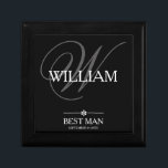 Boîte À Souvenirs Mariage Best Man Cadeau Personnalisé Nom Modern Cu<br><div class="desc">Mariage Best Man Cadeau Personnalisé Nom Moderne Cute Keepsaké Boîte Cadeau. Cliquez sur personnaliser ce modèle pour le customiser avec votre nom et votre date rapidement et facilement. Objets cadeau Best Man correspondants en magasin. Navires dans le monde entier rapidement. Mariage Best Man Cadeau Personnalisé Nom Moderne Cute Keepsaké Boîte...</div>
