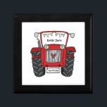 Boîte À Souvenirs Mariage Bridesmaid<br><div class="desc">Un cadeau mariage de ferme tracteur qui peut être personnalisé. Si vous souhaitez modifier la taille ou la police,  cliquez sur le bouton Modifier pour customiser plus loin. Le faisceau du tracteur est dans une crème subtile et blanche.</div>