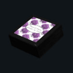 Boîte À Souvenirs Mariage de feuille de coeur pourpre de forêt<br><div class="desc">Forêt Purple Heart Leaf Tree boîte Mariage 5E Anniversaire Cadeau cadeau présent. Le bois est le cadeau de choix pour le cinquième anniversaire depuis plus de 150 ans.</div>