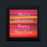 Boîte À Souvenirs Merry Christmas Happy<br><div class="desc">Merry Christmas Happy New Year Color Design Dear Santa,  Please use your WIFI to spread peace & love to all my Good Neighbors and people. J'ai l'air d'une fille cool avec That This Year tcos.</div>