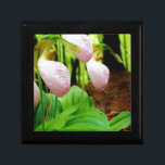 Boîte À Souvenirs Orchidée sauvage de Madame rose pantoufle<br><div class="desc">Photo sauvage d'orchidée de Madame rose pantoufle par Sandy Closs, pris à la pointe de flèche GA de lac. Forme rose-clair de pantoufle avec des veines roses plus foncées. Found s'élevant sauvage dans les bois, sous la région boisée florale florale de ressort de sympathie de nature de mariage d'orchidées roses...</div>