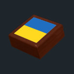 Boîte À Souvenirs Patriotic Ukraine<br><div class="desc">Drapeau patriotique de l'Ukraine.</div>