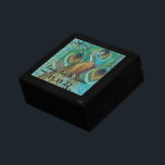 Boîte À Souvenirs Peacock Feathers Mariage damassé Anniversaire<br><div class="desc">Mariage Black Lacquer Keepsaké concepteur personnalisé Bijoux personnalisées Boîte ou Boîte à mémoire Elégant unique Mariage Anniversaire Cadeaux de Noël ou Valentines Cadeaux de Jour</div>