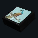 Boîte À Souvenirs Peacock Feathers Mariage damassé Anniversaire<br><div class="desc">Mariage Black Lacquer Keepsaké concepteur personnalisé Bijoux personnalisées Boîte ou Boîte à mémoire Elégant unique Mariage Anniversaire Cadeaux de Noël ou Valentines Cadeaux de Jour</div>