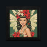 Boîte À Souvenirs Retro les années 50 Tropical Christmas Princesse<br><div class="desc">Une collection de beautés de Noël tropicales</div>