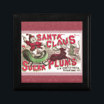 Boîte À Souvenirs Santa Claus Sugar Plum Christmas<br><div class="desc">This lovely old Christmas advertisement is from 1868. C'est l'image parfaite de Santa and his reindeer and all about Christmas sugar plum candy !</div>