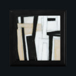 Boîte À Souvenirs Tableau noir et blanc Abstrait<br><div class="desc">Norman Wyatt a créé cette subtile peinture abstraite en noir et blanc. Le blanc de la pièce fait ressortir le noir plus que normal,  et les lignes épaisses donnent à l'oeuvre une sensation trépidante. Achetez-en un maintenant !</div>