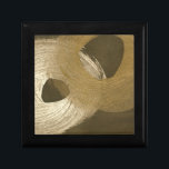 Boîte À Souvenirs Tempête de sable circulaire dans Tan et Dark Brown<br><div class="desc">Il y a beaucoup de mouvement dans ce tableau de Megan Meagher. Les tourbillons de couleur ressemblent à des tempêtes de sable circulaires traversant la toile. Mettez ceci sur votre mur aujourd'hui !</div>