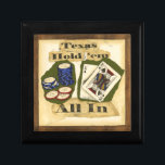 Boîte À Souvenirs Texas Hold 'Em main avec le roi et l'as<br><div class="desc">On vous a donné une assez bonne main quand un As et un Roi sont vos cartes de trou ! Profitez de cette peinture d'une Texas Hold'em main et des puces de poker. Allez-y et achetez cette pièce dès aujourd'hui !</div>