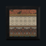 Boîte À Souvenirs Textile d'origine avec Motifs décoratifs<br><div class="desc">Impression d'un tissu d'héritage décoratif par Juin Erica Vess. Présente des motifs floraux sur un arrière - plan bronzé. Si vous aimez les tons de terre et les fleurs,  c'est l'achat pour vous!</div>