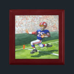 Boîte À Souvenirs Traverser la ligne d'objectif pour une touche<br><div class="desc">Entendez la foule rugir pendant qu'ils regardent leur footballeur préféré traverser la ligne de but pour un toucher ! Jay Throckmorton a peint cette scène dynamique. Achetez-en une copie pour vous-même ou offrez-la en cadeau au fan de football de votre vie !</div>