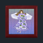 Boîte À Souvenirs Violets Angel<br><div class="desc">Violets Angel Jewelry Box par ArtMuvz Illustration. T-shirt d'anges correspondants, vêtements chrétiens, t-shirt de foi, cadeaux et vêtements. Les cadeaux d'anges sont une façon réfléchie et significative de montrer à quelqu'un qui vous tient à coeur. Les dons d'anges peuvent être religieux ou laïques par nature, et peuvent être trouvés pour...</div>