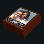 Boîte À Souvenirs Votre cadeau d'anniversaire photo Mariage ou Fianç<br><div class="desc">Mariage Black Lacquer Keepsaké concepteur personnalisé Bijoux personnalisées Boîte ou Boîte à mémoire Elégant unique Mariage Anniversaire Cadeaux de Noël ou Valentines Cadeaux de Jour</div>