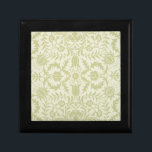 Boîte À Souvenirs William Morris Borge Mariage Soft Green<br><div class="desc">Ce magnifique motif d'époque est inspiré du papier peint William Morris Borage,  qui date du milieu des années 1800. Un beau motif pour des cadeaux doux et beaux,  des mariages traditionnels et des célébrations,  c'est subtil et magnifique.</div>