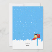 Boîte aux lettres de Noël de la ville Carte de voe (Dos)