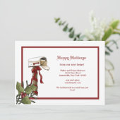 Boîte aux lettres de Noël Faire-part de déplacemen (Debout devant)