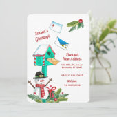 Boîte aux lettres de Noël Nouveau Faire-part d'adr (Debout devant)