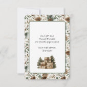 Boîte aux lettres de vacances Carte de remerciemen (Dos)