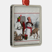 Boîte aux lettres décoré ornement d'argent de cerf (Droite)