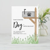 Boîte aux lettres Nous avons déplacé le Faire-part (Debout devant)