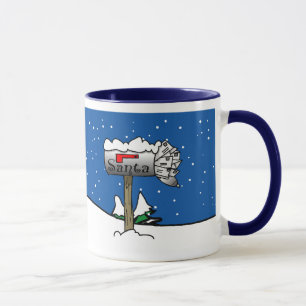 Boîte aux lettres père Noël - Mug de Noël