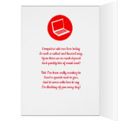 Boîte aux lettres rouge Message de pensée pour vou (Intérieur (Gauche))