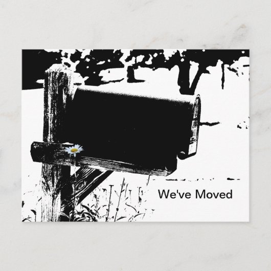 Boîte aux lettres rurale et carte postale aux marg (Devant)