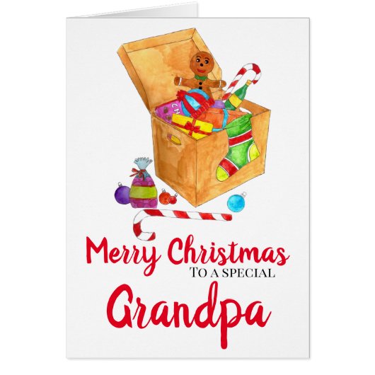Boîte avec cadeaux de Noël personnalisable (Devant)