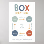 Boîte Boho Breathing Technique Poster en classe (Devant)