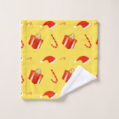 Boîte cadeau de Noël sucre de canne chapeau de Noë (Gant de toilette)