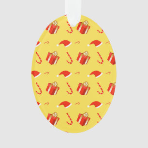 Boîte cadeau de Noël sucre de canne chapeau de Noë